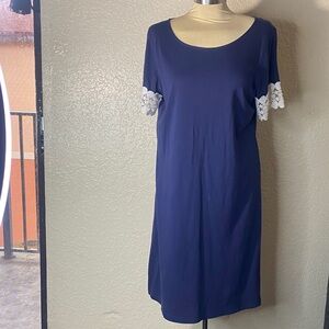 Lilly Pulitzer Navy Dress with White Accents